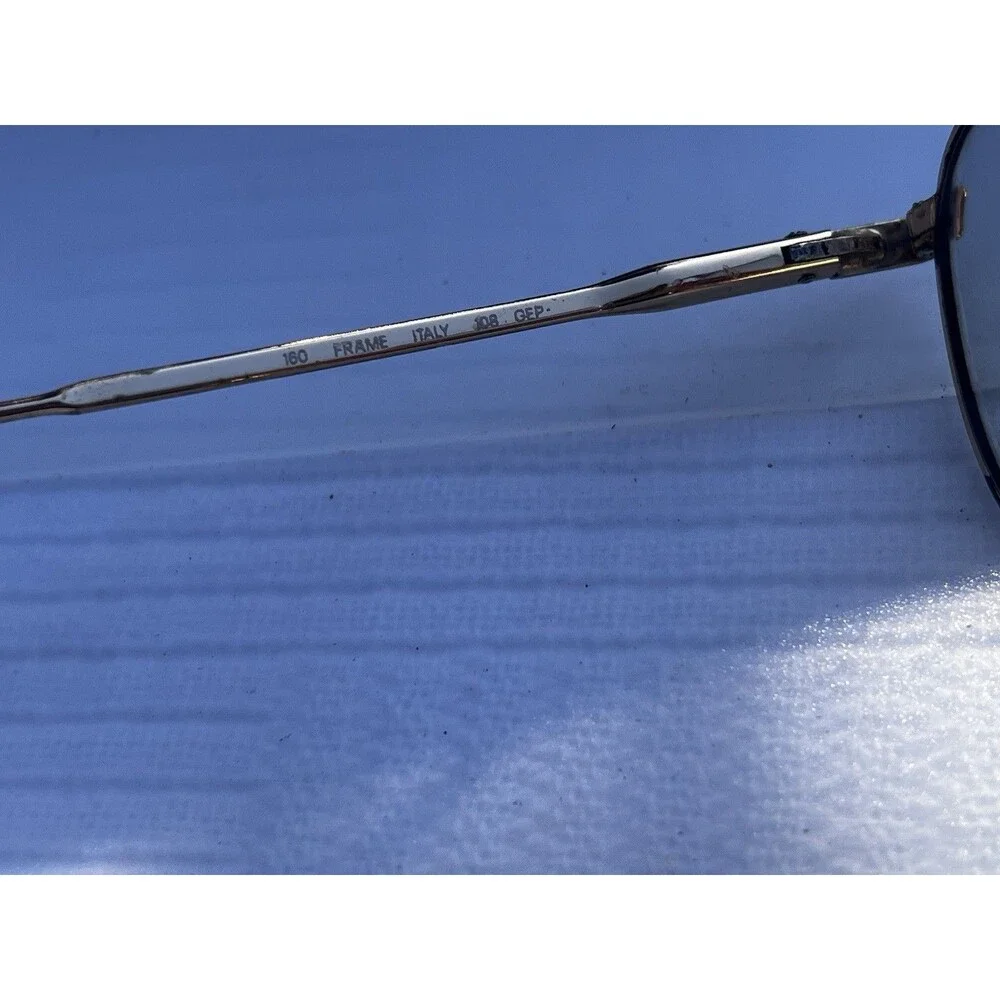 1970s Vintage BerDel Steroflex GEP Gold Eyeglass Frames Italy 55-19 Cable Temple